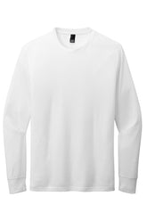 DT109 - District® Perfect Blend® CVC Long Sleeve Tee - White